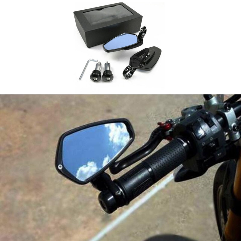 Espejo retrovisor de moto para Yamaha Kawasaki KTM Ducati BMW Agusta 22 mm