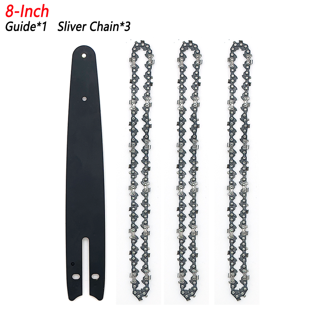 Chainsaw Chains 4 6 8 In for Battery Chainsaw 4 6 8 Inch Guide Bars