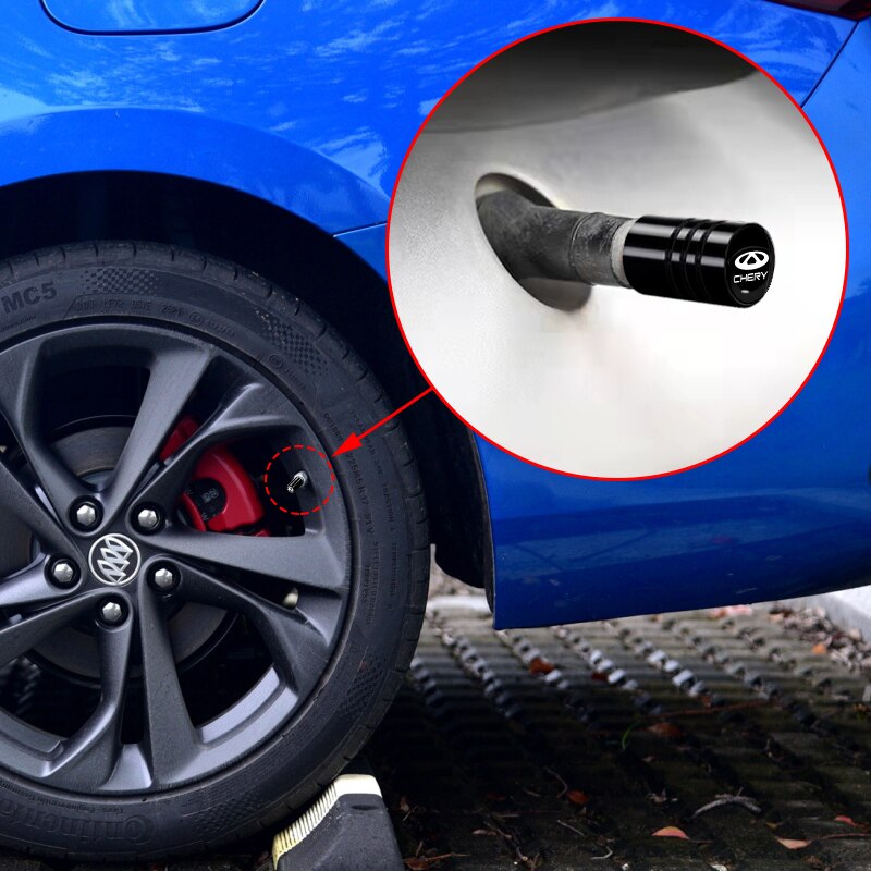 Tapas de válvula de neumático de rueda de coche de metal para accesorios Chevrolet 4pcs Set 