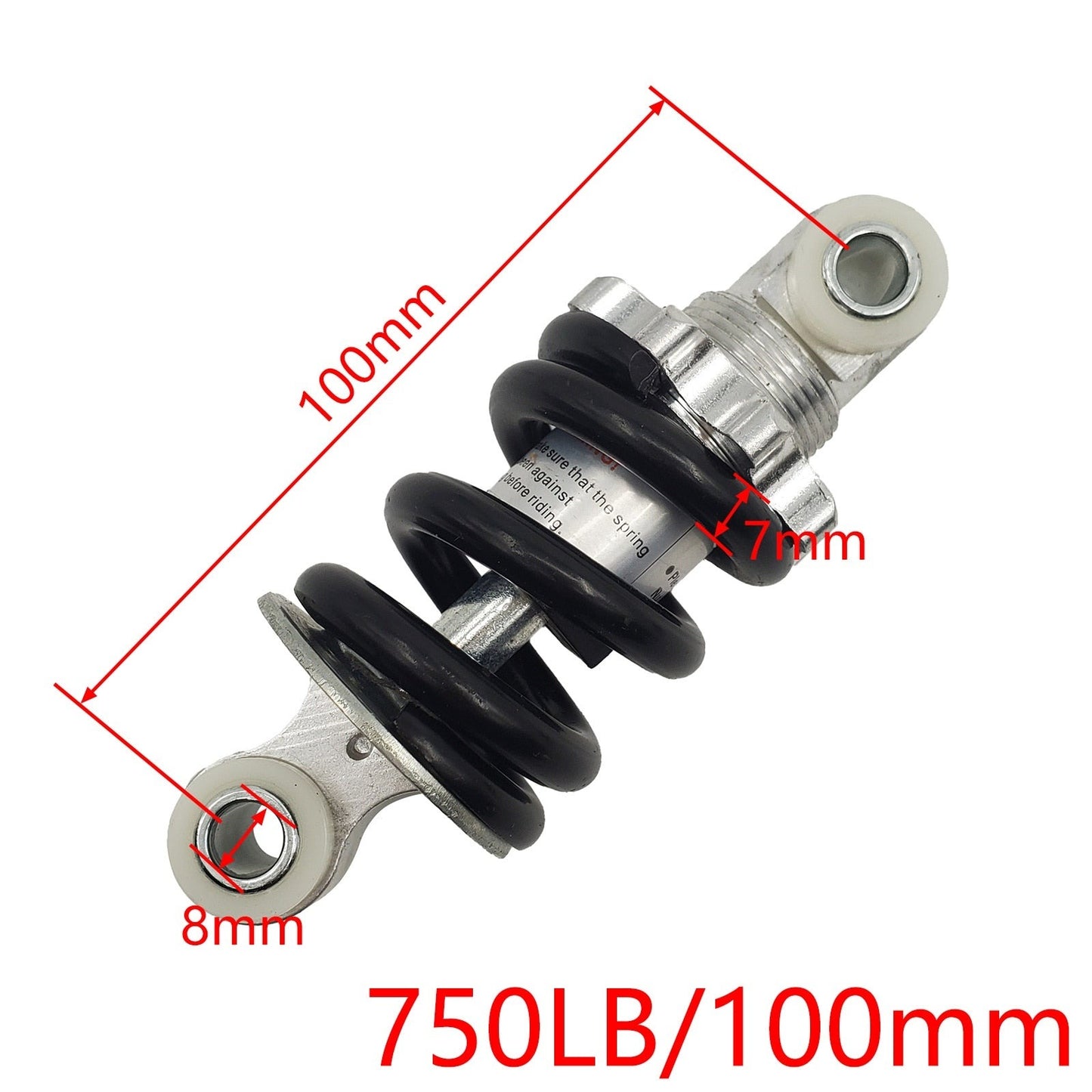 Amortisseur de moto pour vélo de poche E-Scooter 100-210mm, 650-1200lb