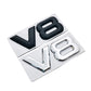 Autocollant automatique de voiture Logo V8 pour Benz AMG BMW Mazda Chevrolet Skoda Ford Audi 