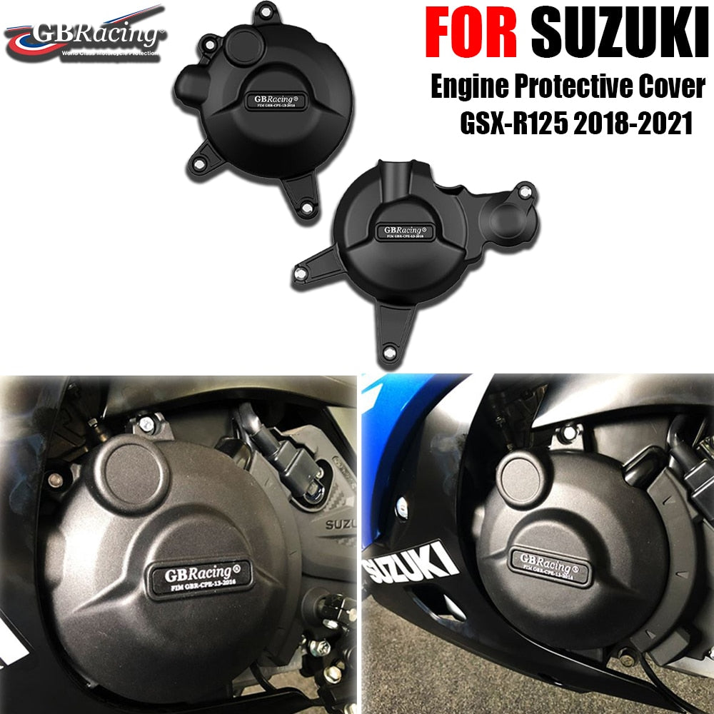 Motorcycle engine cover kit repl GBRacing for Suzuki GSXR125-S L8-M1 2018-21