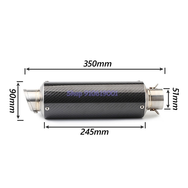 Silenciador de escape de moto LeoVince fabricación láser LR para tubos de 51 mm