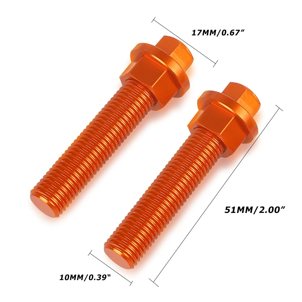 Perno de ajuste de cadena de motocicleta, 10MM, para KTM SX SXF EXCF 125-1190