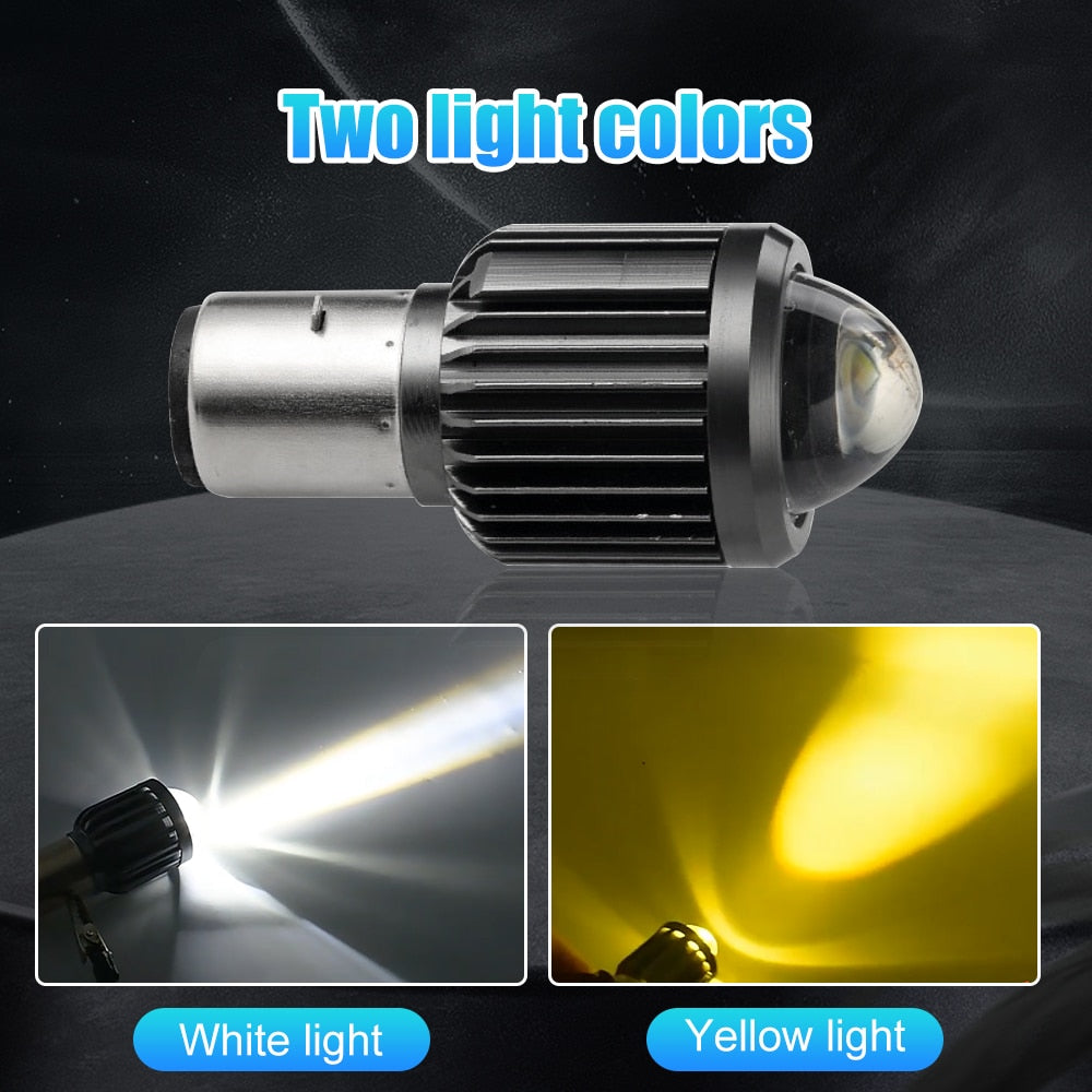 Motocicleta H4 BA20D 12V 12000LM LED luces faros Hi-Lo Beam