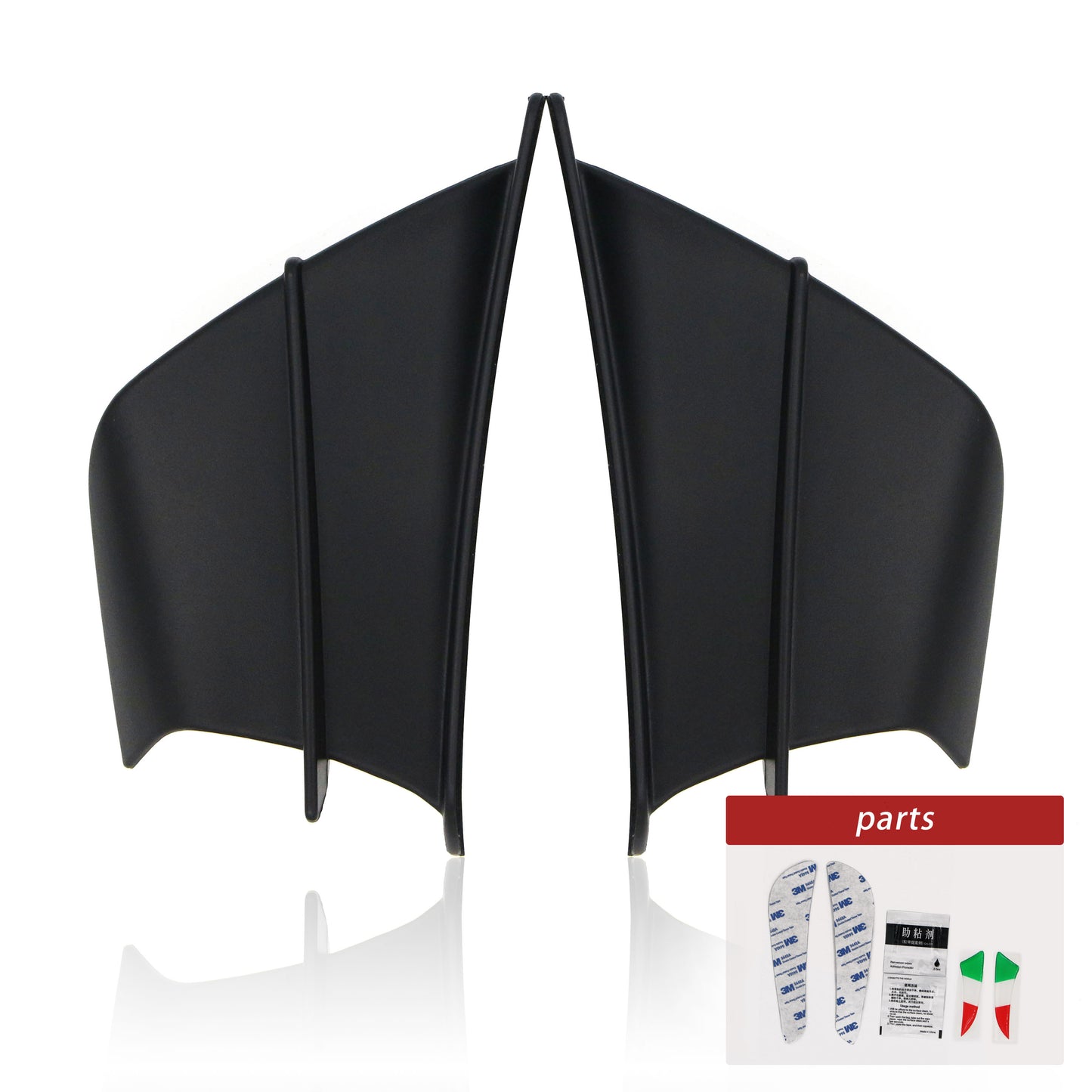 Motorcycle black aerodynamic winglet kit for Ducati Panigale 899 959 1199 1299