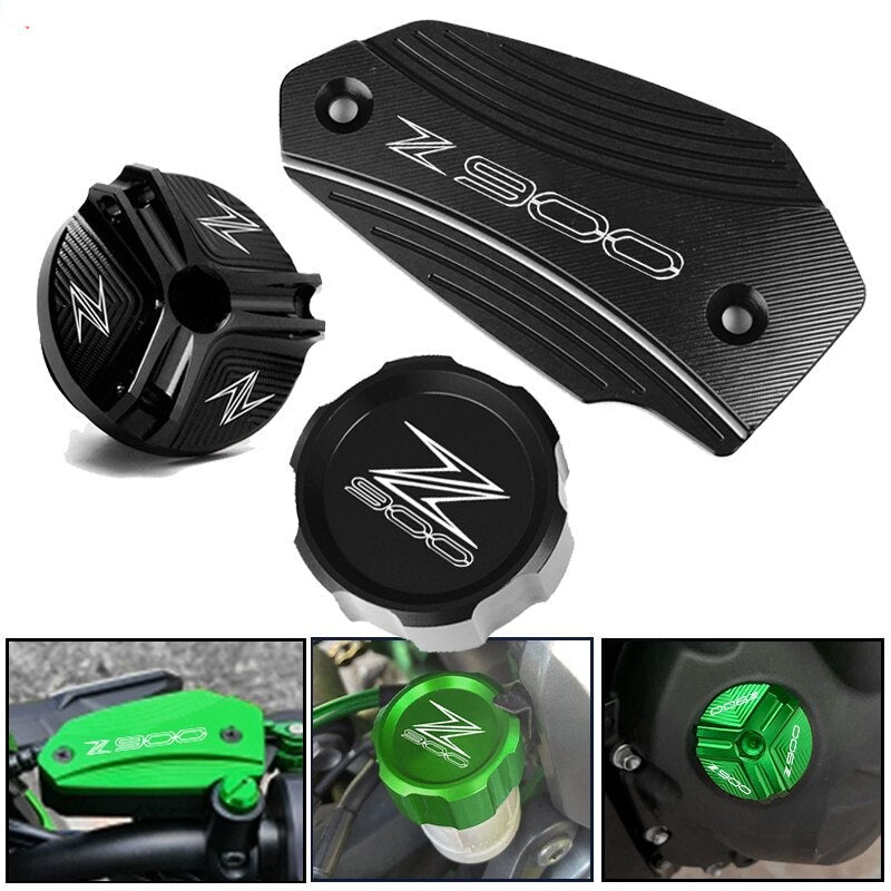 Motorcycle Brake Cylinder Fluid Cover For Kawasaki Z900 2017-2022