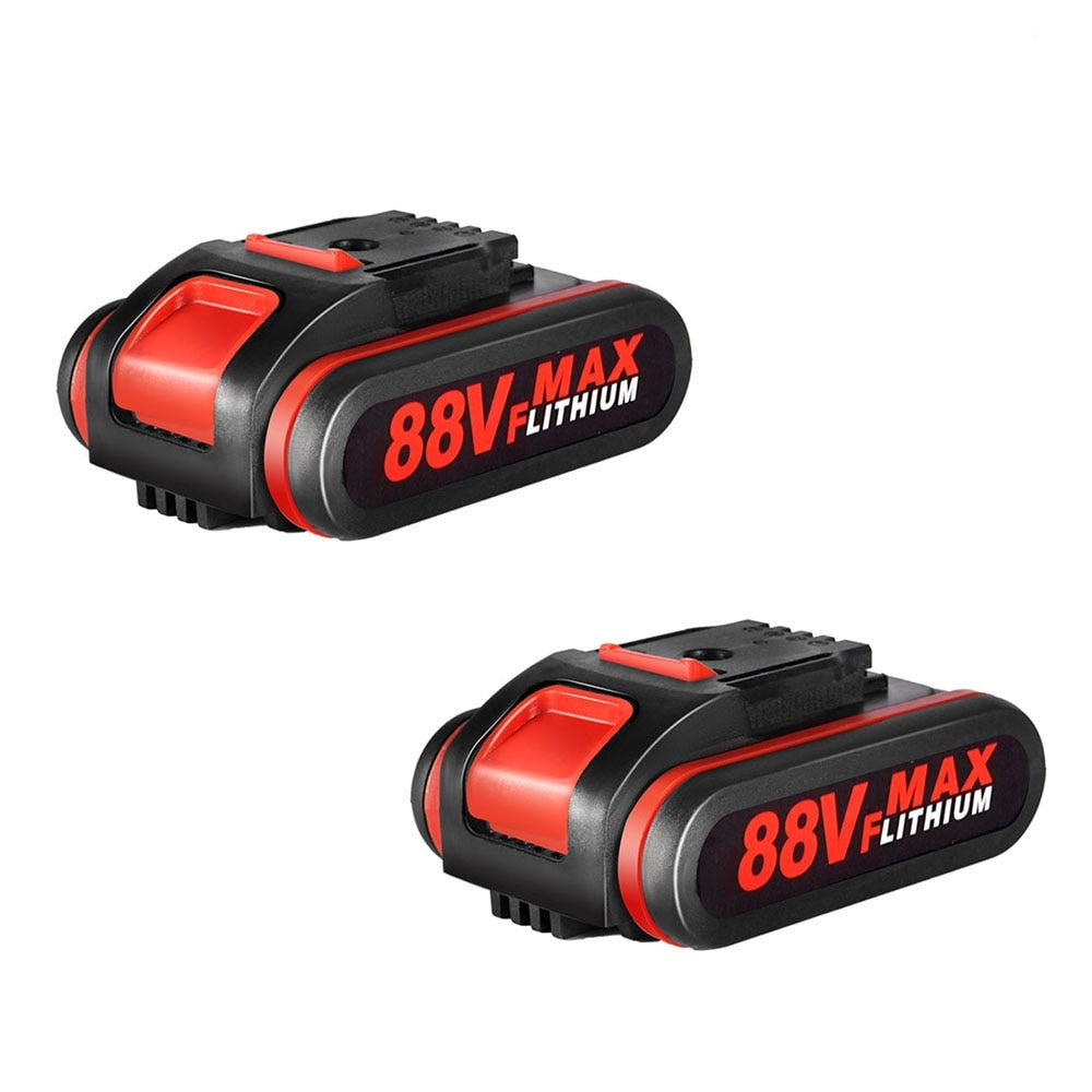 Batterie 88VF prise ue 1500mAh 36 48 88VF pour tronçonneuses, coupe-bordures avec chargeur