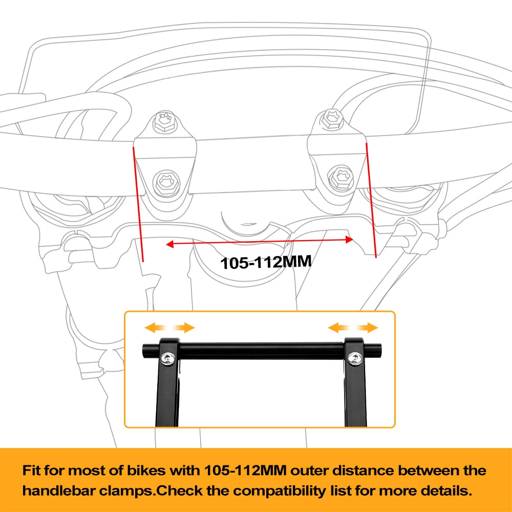 Motorcycle roadbook stand for KTM 690 Enduro R Husqvarna 701 Supermoto 22-28 mm