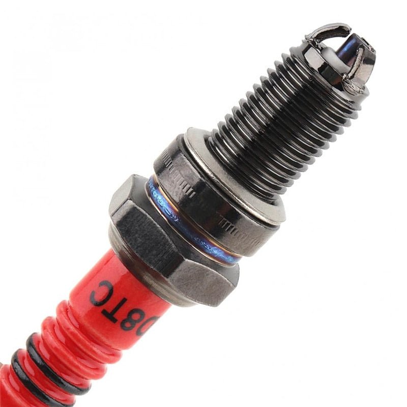 D8TJC Spark Plug for Motorcycle and A7TJC Spark plug Multi-angle ignition Red Head for CG 125cc 150cc 200cc 250cc Platinum Nozzles Spark Accessories - FMF replacement parts