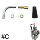 Elbow tube and accessories for Motorcycle PWK PHBG Carburetor Variants #A-#B-#C(As Shown) - FMF replacement parts