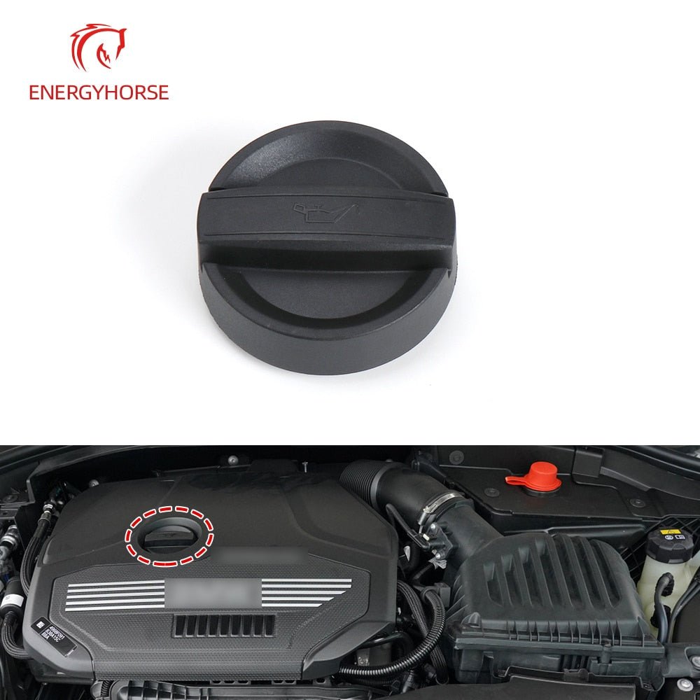 For BMW 1 3 5 7 Series Black Car Engine Oil Filling Cap Tank Covers Car Replacement Parts For BMW F52 F30 F10 F02 11121743294 - FMF replacement parts