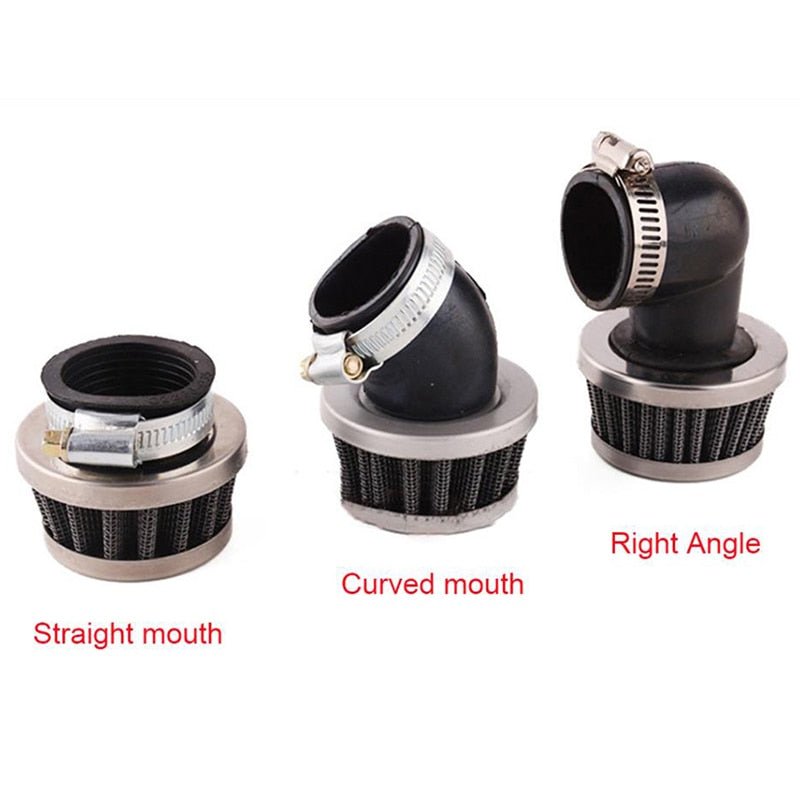 Mushroom air filters 35mm for motorcycle dirt pit bike straight Curved Right Mini Air Filter Cleaner - FMF replacement parts