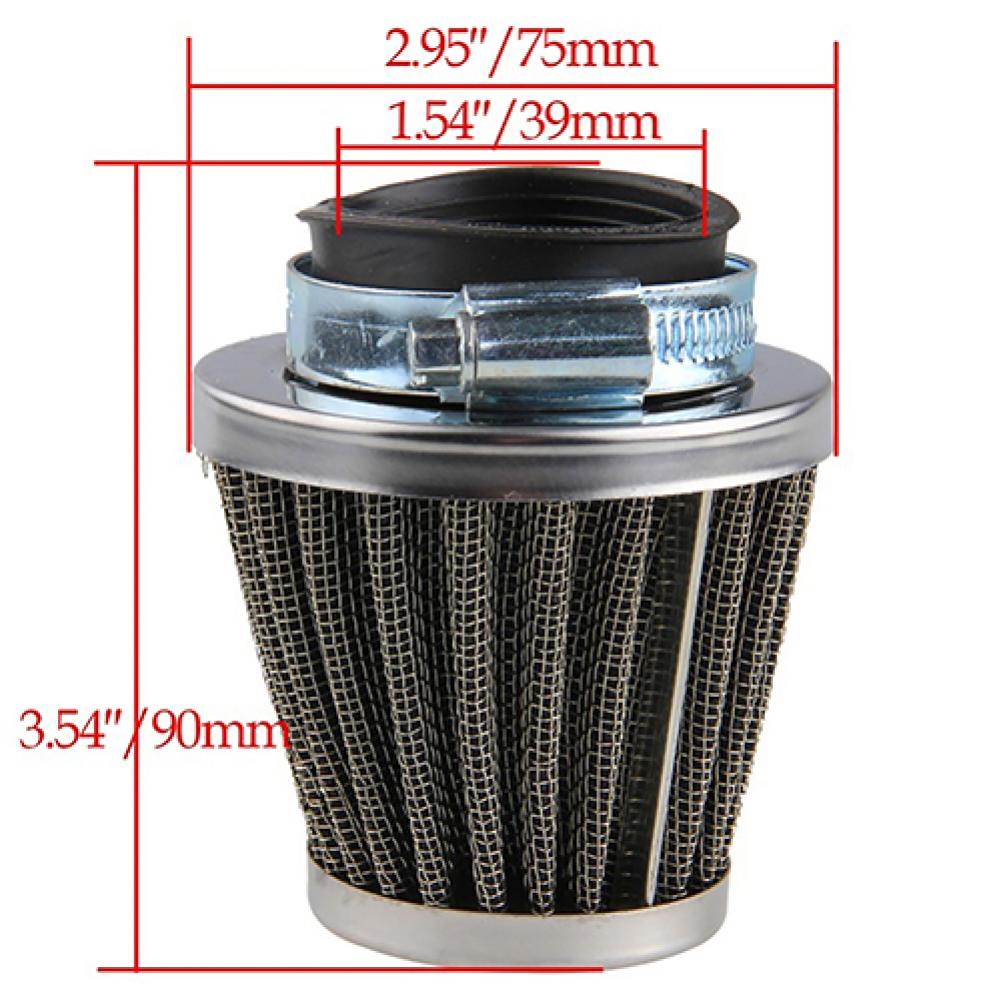 Mushroom intake air filter for motorcycle oval metallic clamp-on refit Intake Funnel Mushroom Head Air Filter 35mm 39mm 42mm 48mm 50mm 52mm 60mm - FMF replacement parts