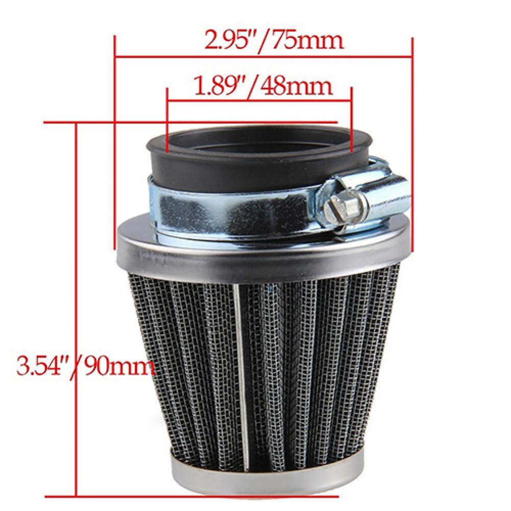 Mushroom intake air filter for motorcycle oval metallic clamp-on refit Intake Funnel Mushroom Head Air Filter 35mm 39mm 42mm 48mm 50mm 52mm 60mm - FMF replacement parts