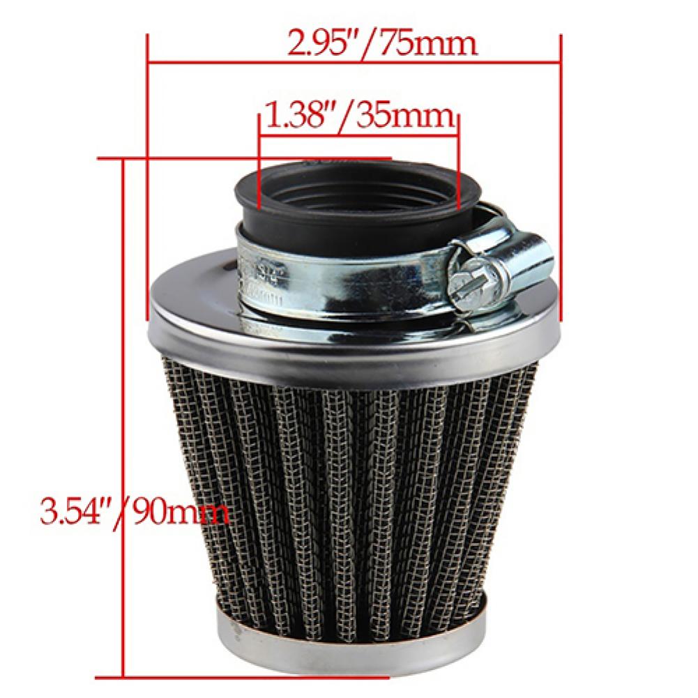 Mushroom intake air filter for motorcycle oval metallic clamp-on refit Intake Funnel Mushroom Head Air Filter 35mm 39mm 42mm 48mm 50mm 52mm 60mm - FMF replacement parts