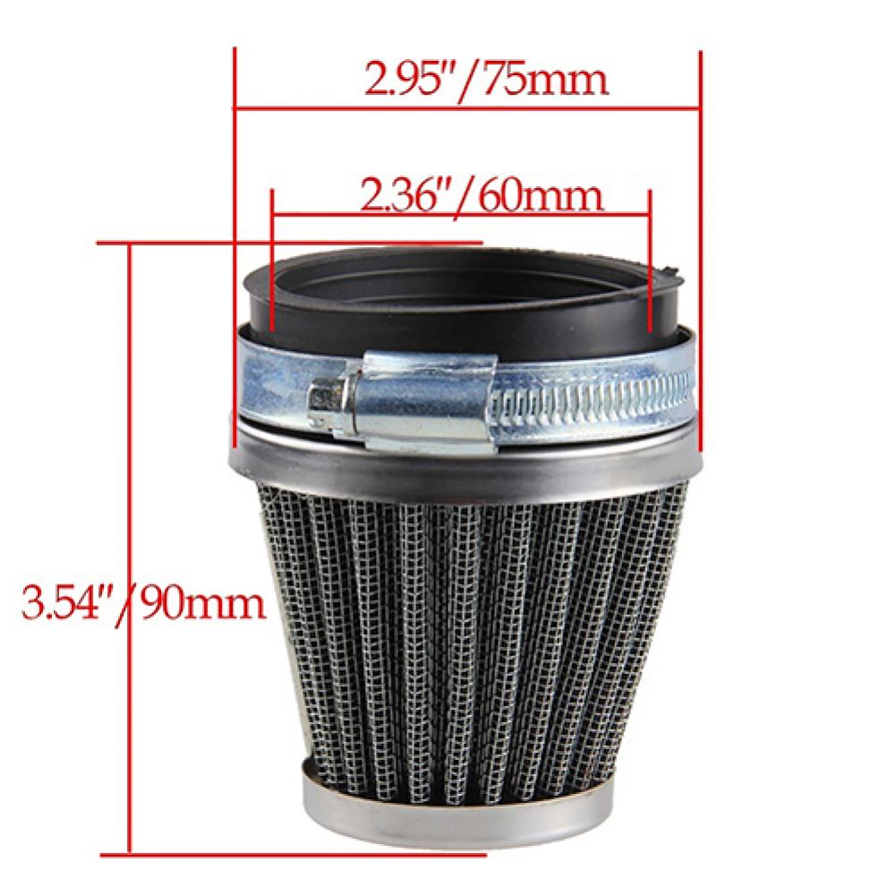 Mushroom intake air filter for motorcycle oval metallic clamp-on refit Intake Funnel Mushroom Head Air Filter 35mm 39mm 42mm 48mm 50mm 52mm 60mm - FMF replacement parts