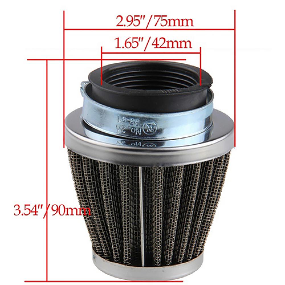 Mushroom intake air filter for motorcycle oval metallic clamp-on refit Intake Funnel Mushroom Head Air Filter 35mm 39mm 42mm 48mm 50mm 52mm 60mm - FMF replacement parts