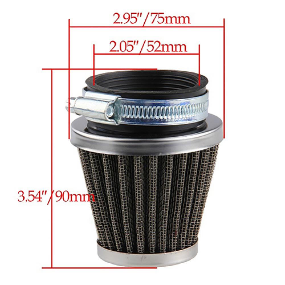 Mushroom intake air filter for motorcycle oval metallic clamp-on refit Intake Funnel Mushroom Head Air Filter 35mm 39mm 42mm 48mm 50mm 52mm 60mm - FMF replacement parts