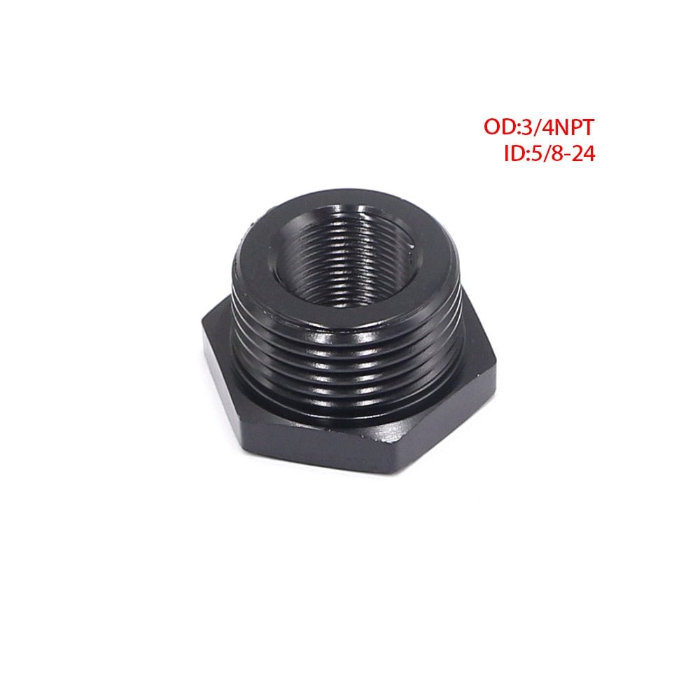 Oil Filter Threaded Adapter 5/8-24 inside to 3/4-16 13/16-16 3/4 NPT outside for car and motorcycle - FMF replacement parts