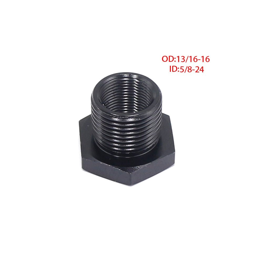 Oil Filter Threaded Adapter 5/8-24 inside to 3/4-16 13/16-16 3/4 NPT outside for car and motorcycle - FMF replacement parts