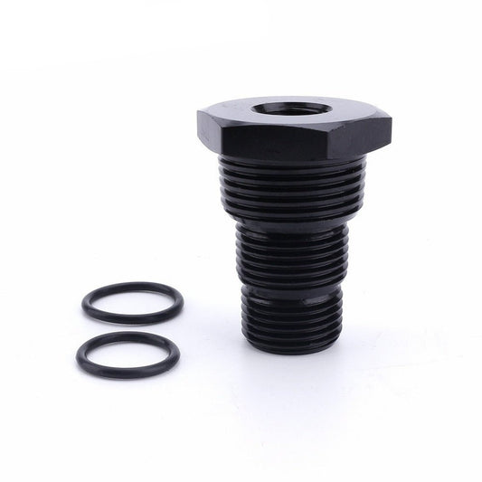 Universal Aluminum Threaded Oil Filter Adapter 1/2-28 to 3/4-16 13/16-16 3/4NPT Black Car Nut YC101283 for car and motorcycles - FMF replacement parts