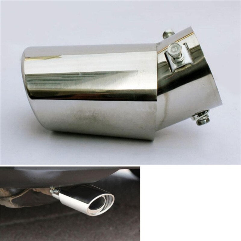 Universal Car Auto Exhaust Muffler Tip Stainless Steel Pipe Chrome Trim Modified Car Rear Tail Throat Liner Accessories - FMF replacement parts